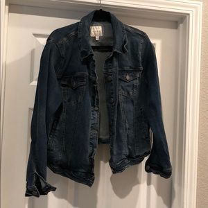 Jean Jacket. Slightly cropped. Darker denim